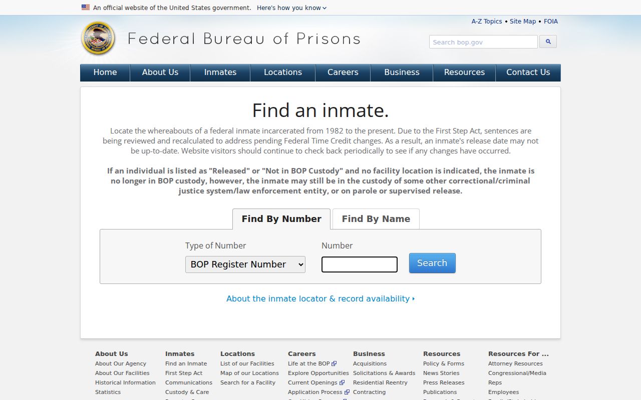Cocke County arrest search federal inmate locator