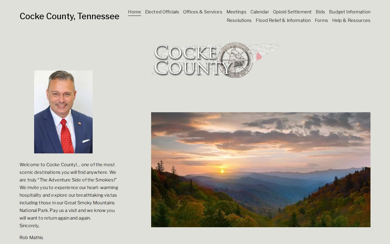 Cocke County criminal history official government gateway